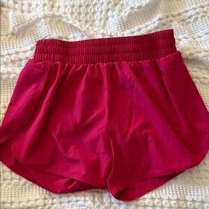 Women's Hot Pink Athletic Shorts